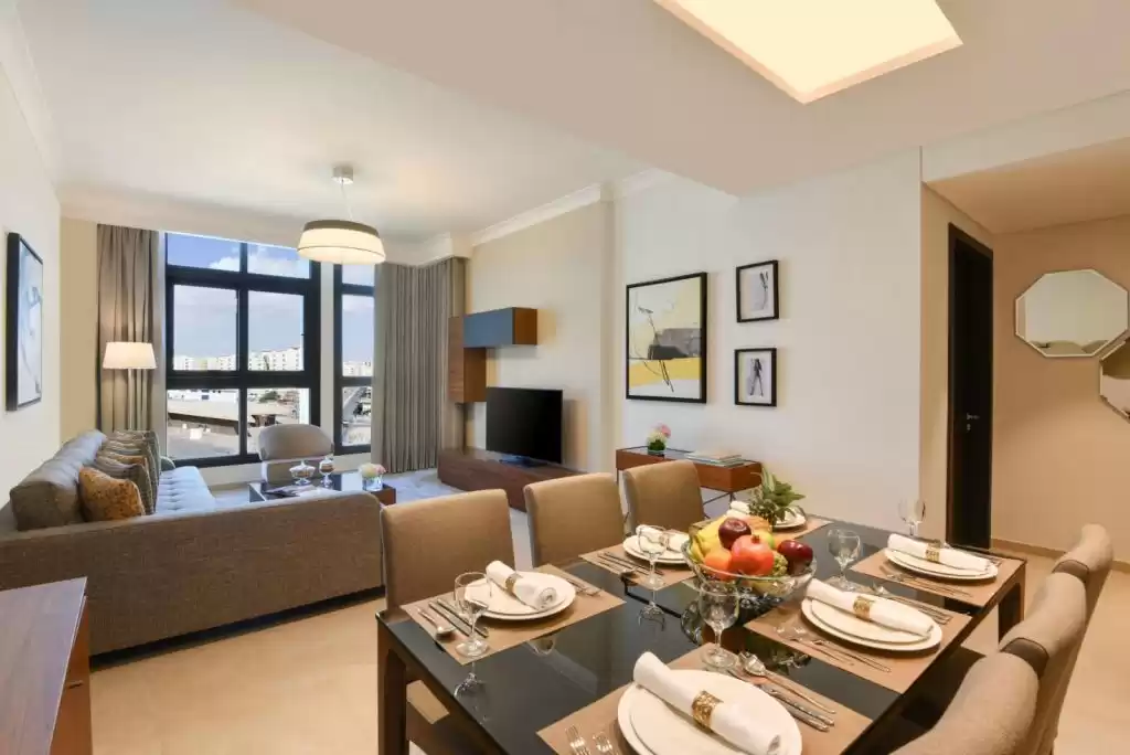 yerleşim Hazır Mülk 1 yatak odası F/F Apartman  kiralık içinde Al Sadd , Doha #10034 - 1  image 