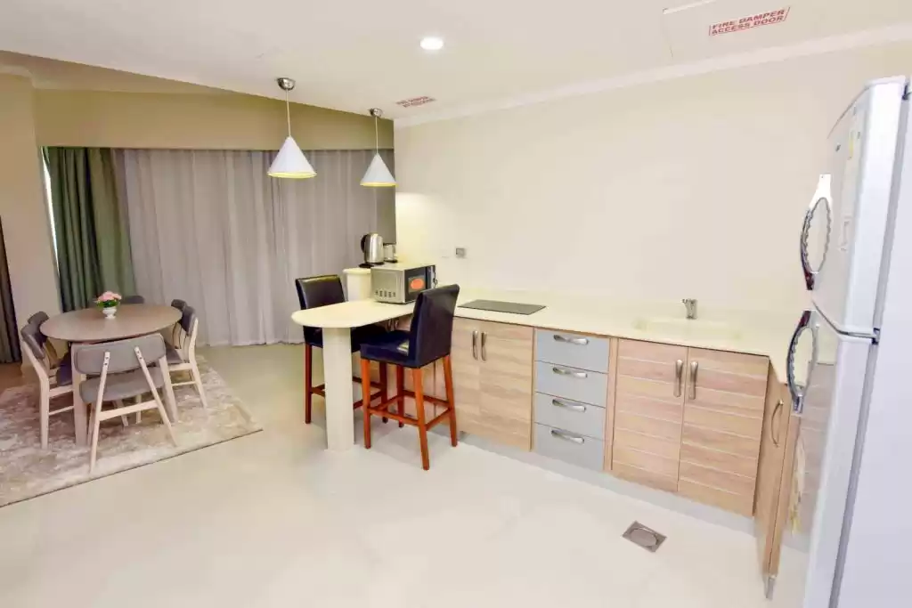 Wohn Klaar eigendom 1 Schlafzimmer F/F Wohnung  zu vermieten in Doha #10526 - 1  image 