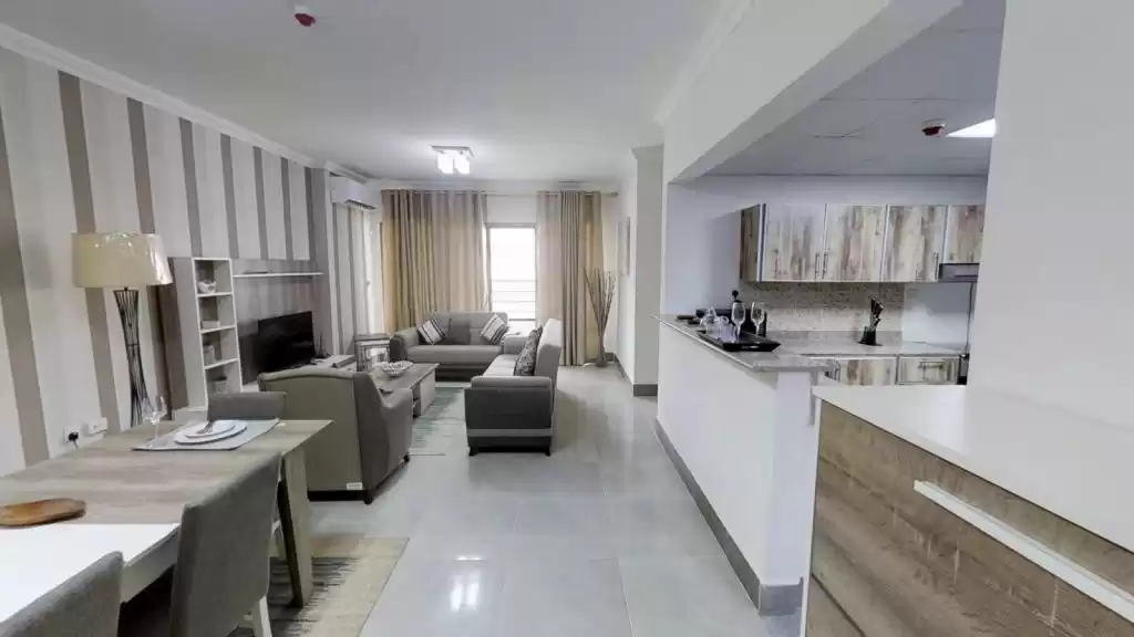 住宅 就绪物业 2 间卧室 楼/楼 公寓  出租 在 萨德 , 多哈 #10615 - 1  image 