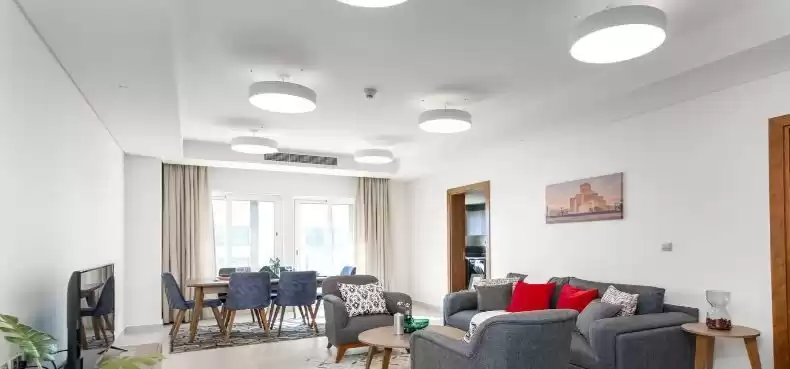 住宅 就绪物业 1 间卧室 楼/楼 公寓  出租 在 萨德 , 多哈 #11583 - 1  image 