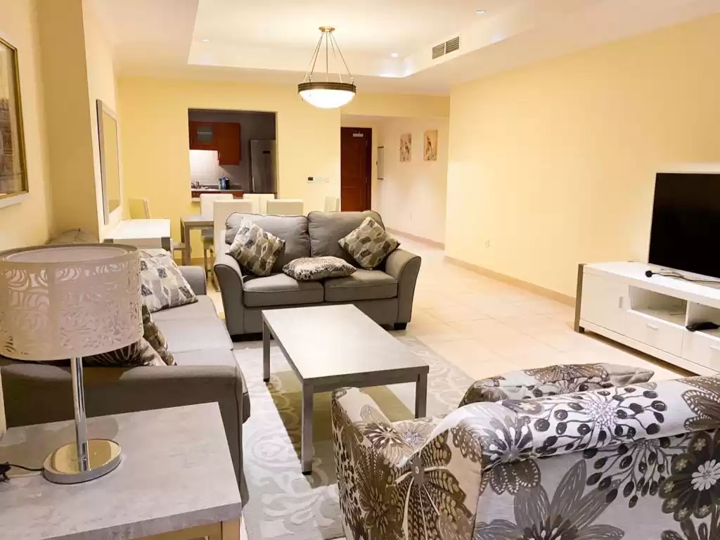 Wohn Klaar eigendom 1 Schlafzimmer F/F Wohnung  zu vermieten in Al Sadd , Doha #12124 - 1  image 