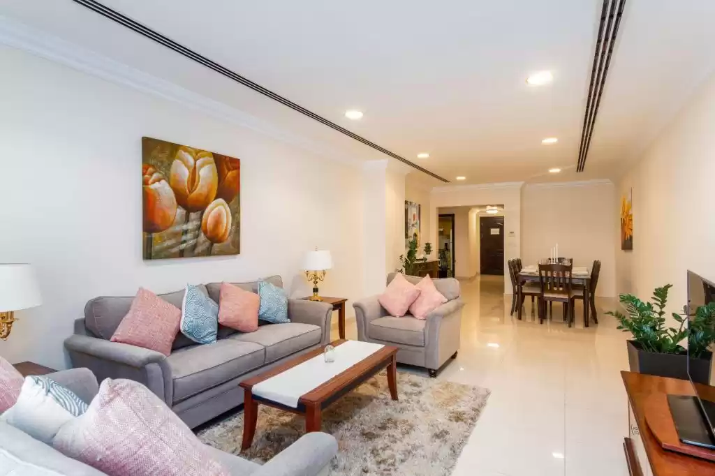 Residencial Listo Propiedad 2 dormitorios F / F Apartamento  alquiler en al-sad , Doha #12143 - 1  image 