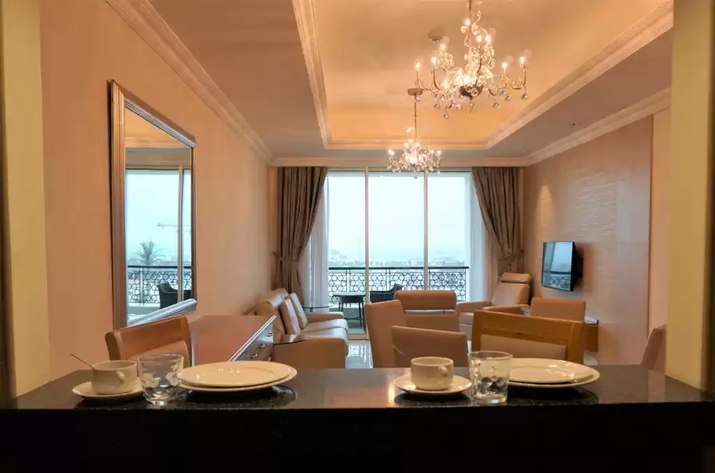 Wohn Klaar eigendom 1 Schlafzimmer F/F Wohnung  zu vermieten in Al Sadd , Doha #12503 - 1  image 