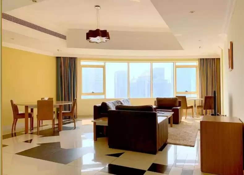 Wohn Klaar eigendom 3 Schlafzimmer F/F Wohnung  zu vermieten in Al Sadd , Doha #13311 - 1  image 