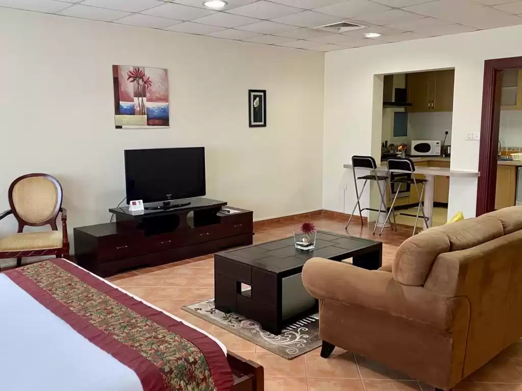 Résidentiel Propriété prête Studio F / F Appartement  a louer au Al-Sadd , Doha #13595 - 1  image 