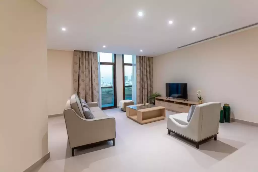住宅 就绪物业 3 间卧室 楼/楼 公寓  出租 在 萨德 , 多哈 #14060 - 1  image 
