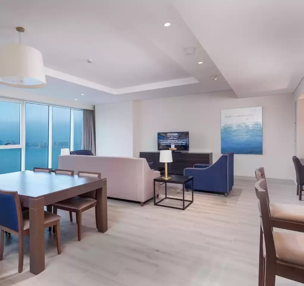 Wohn Klaar eigendom 2 Schlafzimmer F/F Wohnung  zu vermieten in Al Sadd , Doha #14352 - 1  image 