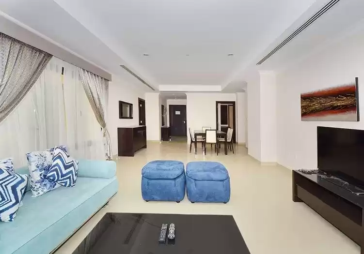 住宅 就绪物业 1 间卧室 楼/楼 公寓  出租 在 萨德 , 多哈 #15427 - 1  image 