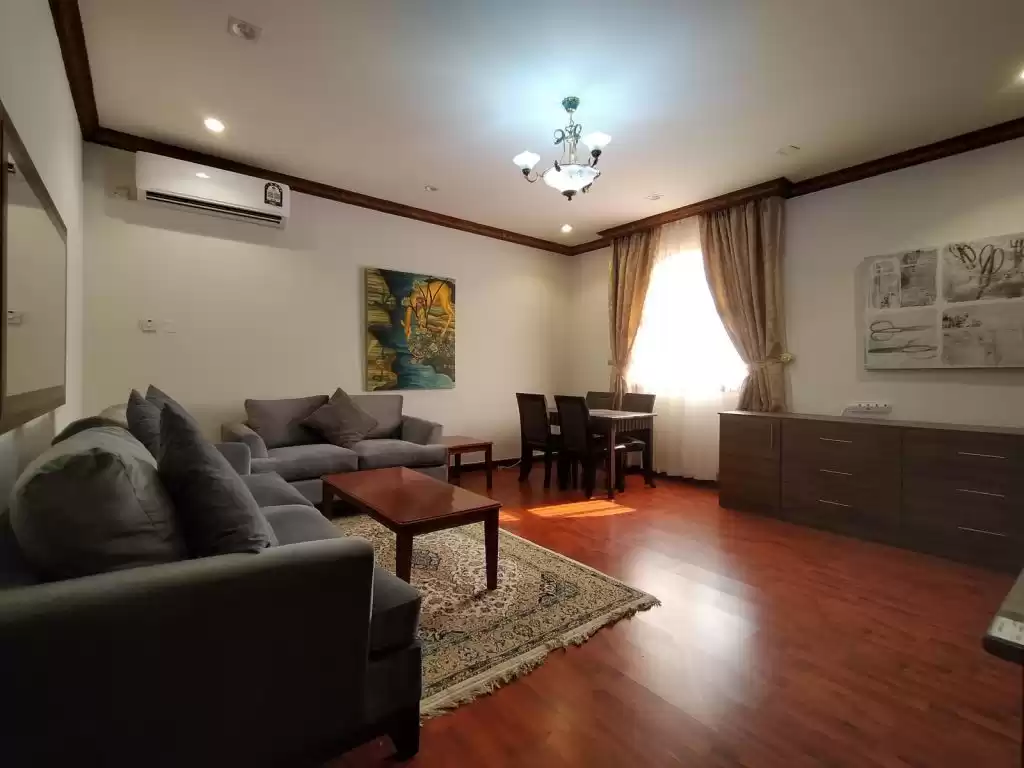 yerleşim Hazır Mülk 1 yatak odası F/F Apartman  kiralık içinde Doha #15503 - 1  image 