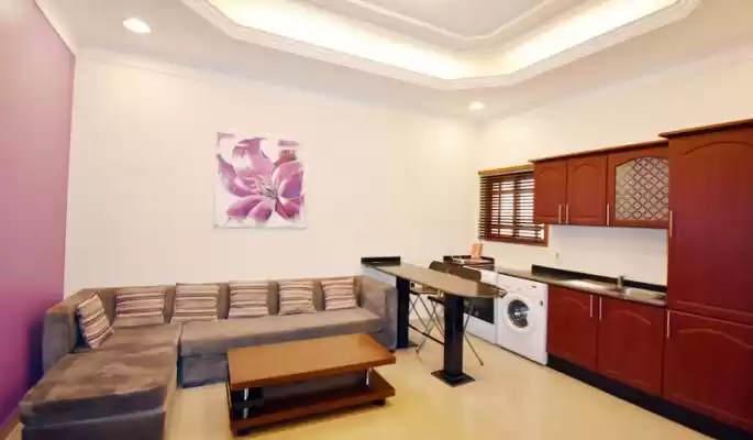 住宅 就绪物业 2 间卧室 楼/楼 公寓  出租 在 萨德 , 多哈 #15630 - 1  image 