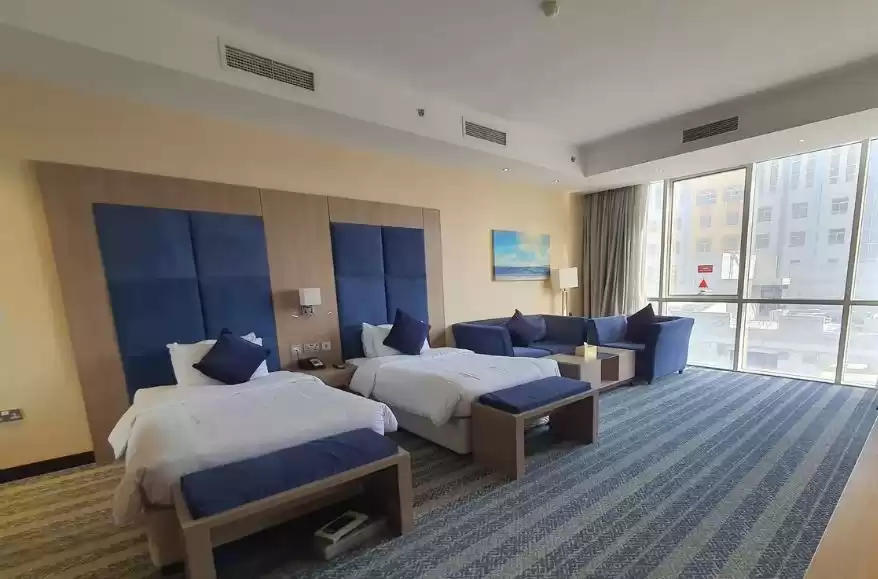 住宅 就绪物业 工作室 楼/楼 酒店公寓  出租 在 萨德 , 多哈 #16378 - 1  image 
