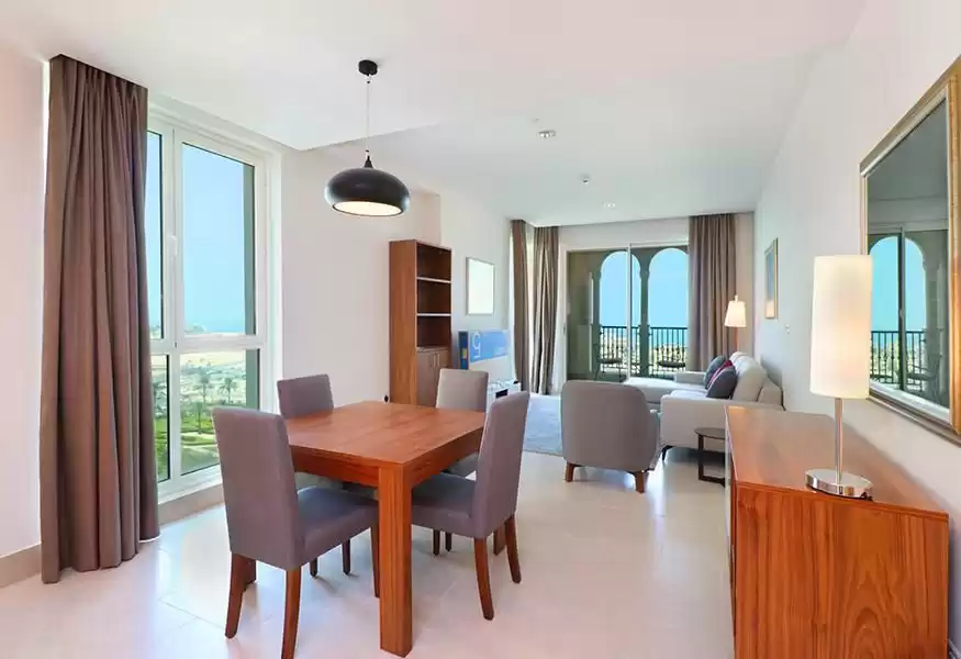Wohn Klaar eigendom 1 Schlafzimmer F/F Wohnung  zu vermieten in Al Sadd , Doha #16452 - 1  image 