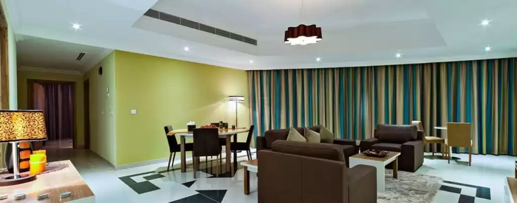 Wohn Klaar eigendom 3 Schlafzimmer F/F Wohnung  zu vermieten in Al Sadd , Doha #17917 - 1  image 