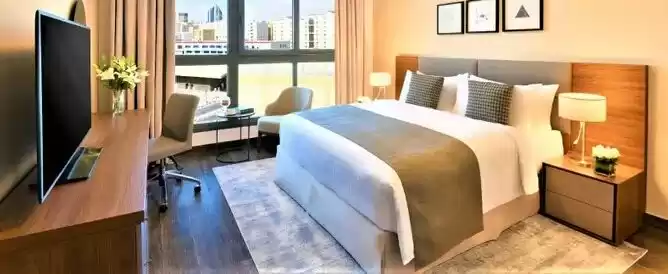 Wohn Klaar eigendom 1 Schlafzimmer F/F Wohnung  zu vermieten in Doha #18757 - 1  image 