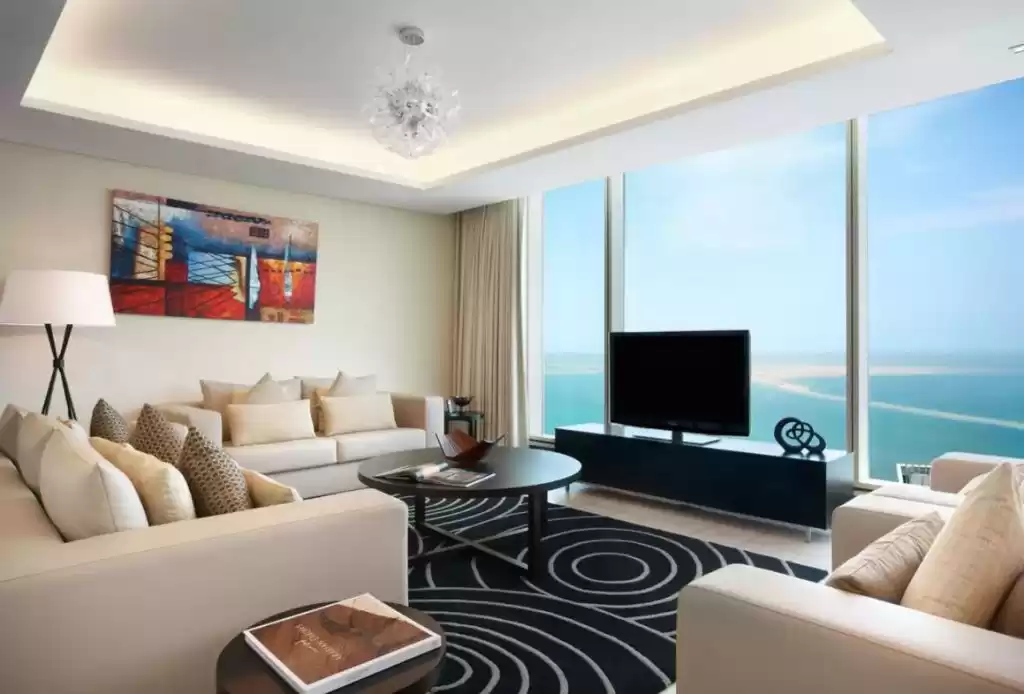 Wohn Klaar eigendom 3 Schlafzimmer F/F Wohnung  zu vermieten in Al Sadd , Doha #20817 - 1  image 