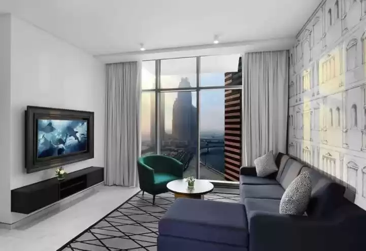 سكني عقار جاهز 1 غرفة  مفروش شقق فندقية  للإيجار في دبي #23859 - 1  صورة 