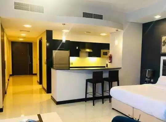 سكني عقار جاهز 1 غرفة  مفروش شقة  للإيجار في المنامة #25504 - 1  صورة 