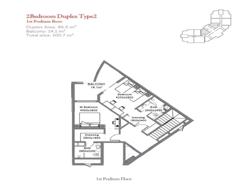 Gemischte Benutzung Klaar eigendom 1 Schlafzimmer F/F Wohnung  zu vermieten in Doha #34254 - 8  image 