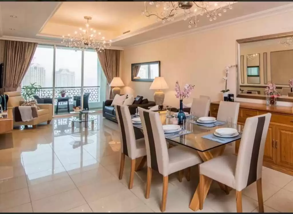 yerleşim Hazır Mülk 1 yatak odası F/F Apartman  kiralık içinde Al Sadd , Doha #38774 - 1  image 