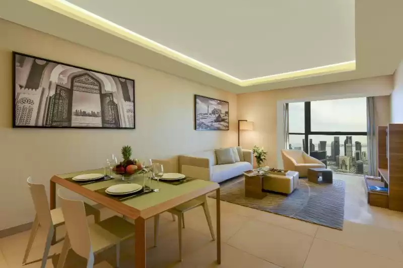 yerleşim Hazır Mülk 1 yatak odası F/F Apartman  kiralık içinde Al Sadd , Doha #8827 - 1  image 