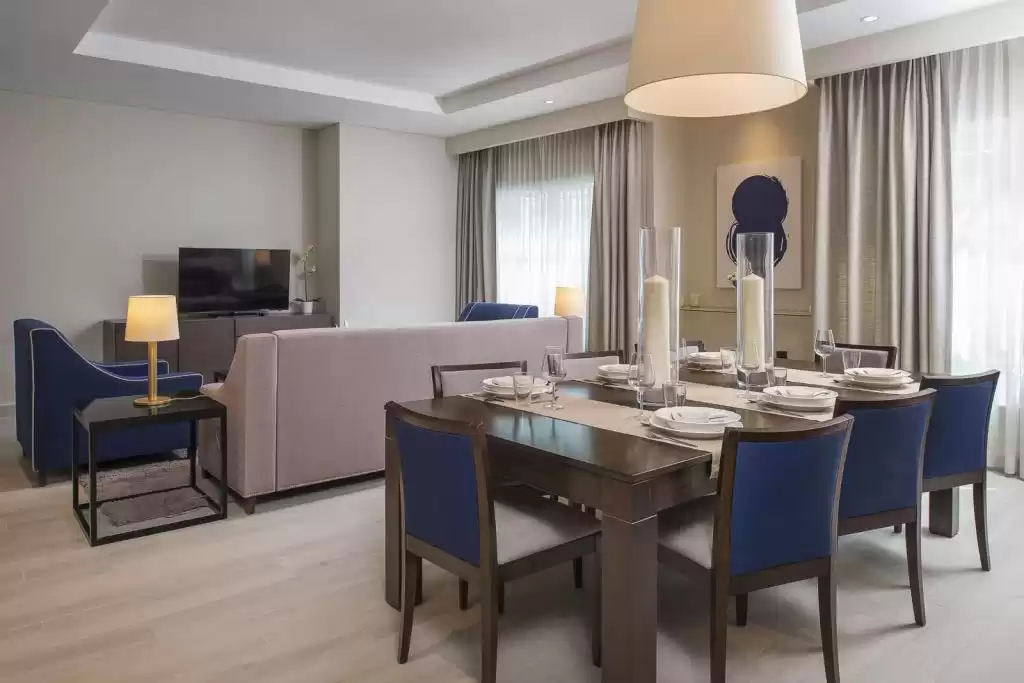 Residential Ready Property 2 Bedrooms U/F Apartment  for rent in Al Sadd , Doha #9146 - 1  image 