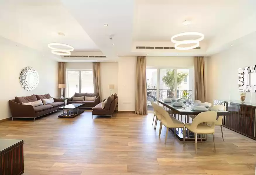 Wohn Klaar eigendom 3 Schlafzimmer F/F Wohnung  zu vermieten in Al Sadd , Doha #9327 - 1  image 