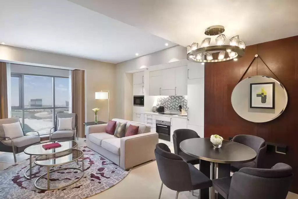 yerleşim Hazır Mülk 1 yatak odası U/F Apartman  kiralık içinde Al Sadd , Doha #9336 - 1  image 