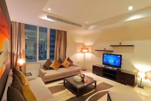 Wohn Klaar eigendom 2 Schlafzimmer F/F Wohnung  zu vermieten in Al Sadd , Doha #9368 - 1  image 
