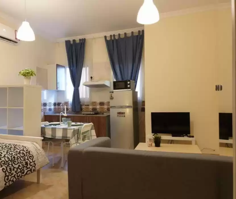 Residential Ready Property 1 Bedroom F/F Apartment  for rent in Doha #9406 - 1  image 