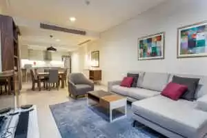 yerleşim Hazır Mülk 1 yatak odası F/F Apartman  kiralık içinde Al Sadd , Doha #9598 - 1  image 